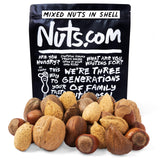 Nuts.com - Mixed Nuts in Shell - 2 Lb Bag, Healthy Snack Sampler, Includes Premium Walnuts, Almonds, Hazelnuts, Pecans & Brazil Nuts - Good Source