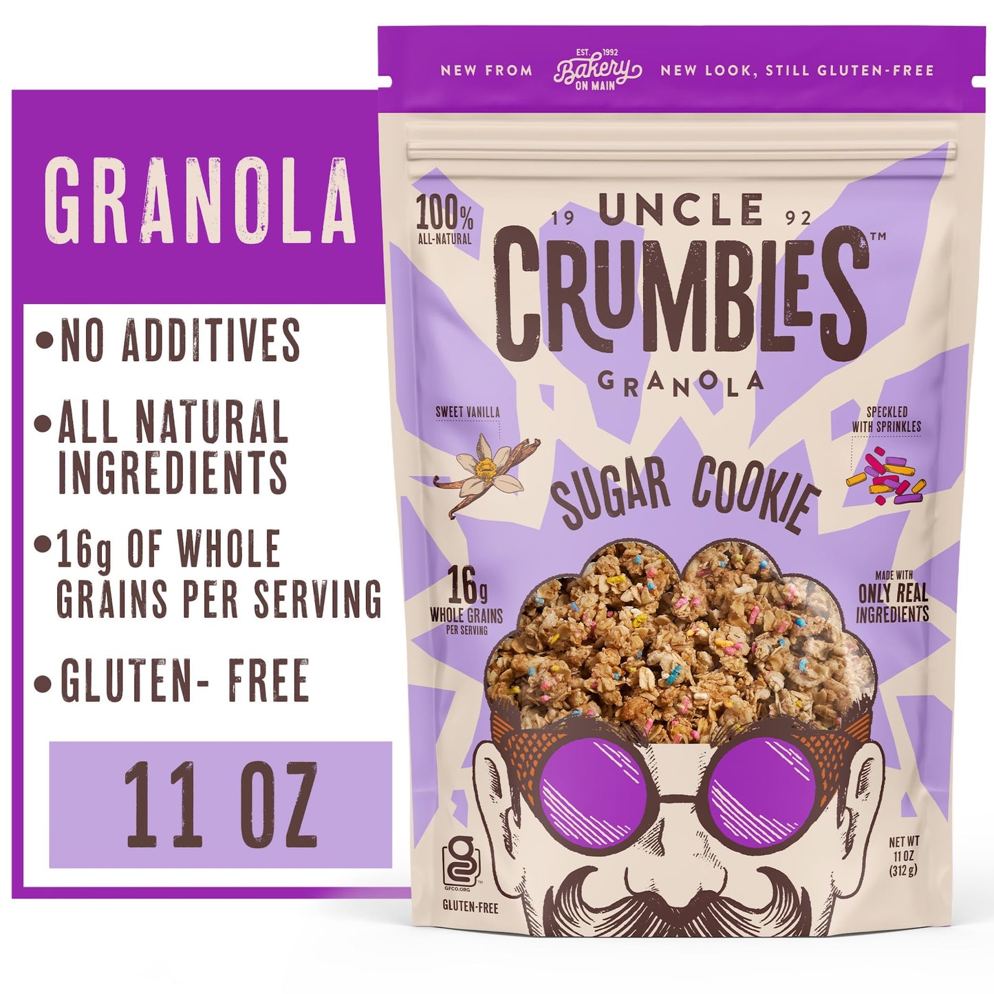 Uncle Crumbles, Granola Sugar Cookie, 11 Ounce
