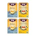 Yogi Tea Sleep & Immunity Variety Pack (4 Pack, 16 ea) - Supports a Good Night's Sleep - Organic Caffeine-Free Teas