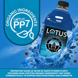 Blue Lotus Plant Power® Energy Drink Concentrate | Natural Caffeine & PP7™ Formula | Plant-Based Organic Ingredients | Organic Cane Sugar Beverage |