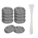 Lint Traps 10 Pieces Lint Trap Laundry Mesh Washer Hose Filter Hose Screen Filter Catcher with 10 Pcs Cable Ties Sink Drain Hose Filter Catcher