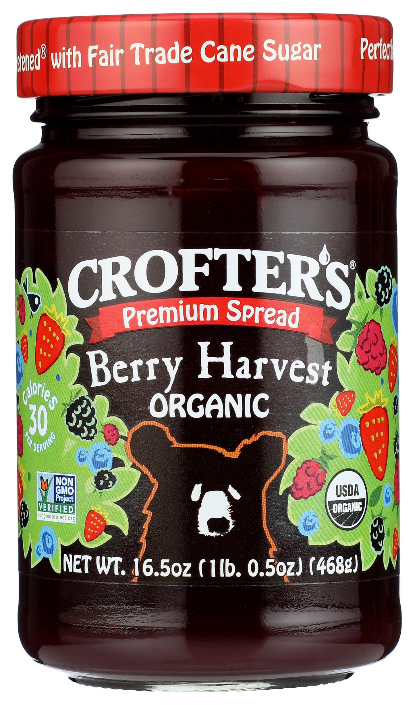 Crofters, Organic Berry Harvest Premium Spread, 16.5 Ounce