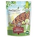 Food to Live Organic Pecan Halves, 12 Ounces - Non-GMO, Kosher, Raw Pecan Nuts, Unsalted, Vegan, Kosher, Shelled, Sirtfood, Bulk. Good source
