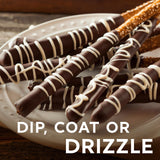 GHIRARDELLI Dark Chocolate Flavored Melting Wafers, 10 oz Bag - Rich Chocolate Candy Melts for Dipping, Coating, Molding & Baking