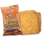 MJM Honey Graham Crackers - Case of 50 Packs | Wholesome and Crunchy Snack | Perfect for Any Occasion | Healthy and Satisfying