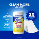 Lysol Disinfectant Wipes Bundle, Dorm Room Essentials, Multi-Surface Cleaning Wipes, For Disinfecting & Cleaning, Lemon & Lime Blossom, Crisp Linen