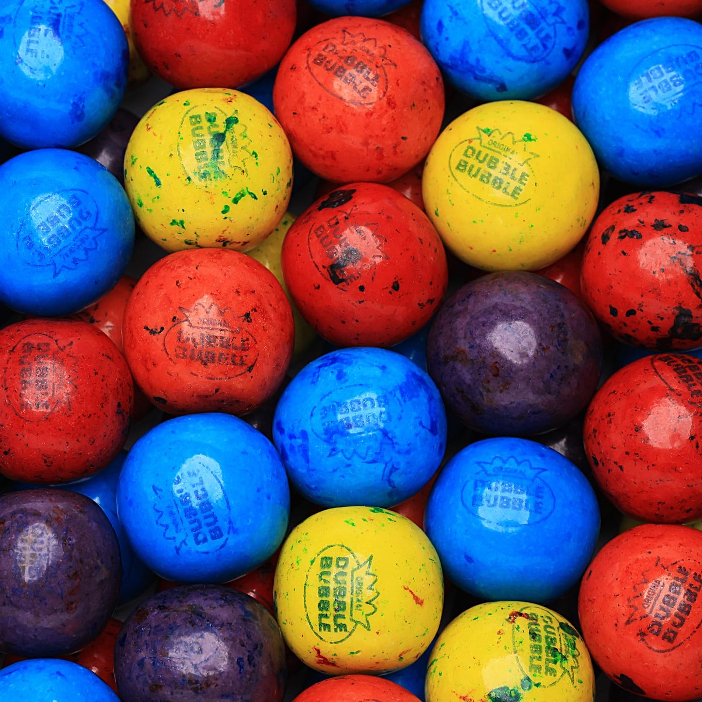 Gumballs for Gumball Machine - 1 Inch Double Bubble Gumballs - Berry Blots Big Gum Balls in Resealable Bag - 1.7 Lb Gumball Machine Refills - 96 Pcs