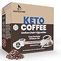 Rapidfire French Vanilla Ketogenic High Performance Keto Coffee Pods, Supports Energy & Metabolism, Weight Management, Single Serve K Cup, Brown, 16