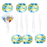 Compac Home Dish SpongeWand Plus Tri Surface Scrubbing Sponge with Cello Foam Scour Sponge Petals, Cleans Dishes, Glassware 360 Scrubber Pads