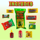 Alamo Dill Pickle Kit, Make Your Own Chamoy Kit, Make the Famous TikTok Trend, Includes Original Alamo Dill Pickle, Chamoy Sauce, Chips, Baby Lucas