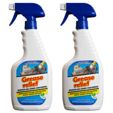Grease relief Degreaser and Laundry Stain Remover - Heavy Duty Kitchen Cleaner Spray/All Purpose Degreaser for Stove Top, Oven, Grill, Car, Soil