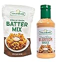 Vidalia Brands Sweet Onion Batter Mix (16 ounce) Box And 16 ounce Bottle of Blossom Sauce