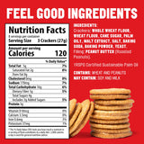 Mavericks Sandwich Crackers Peanut Butter - Plant-based Peanut Butter Sandwich Snack Crackers, Whole Grain, Non-GMO - Back to School - 7 oz Box (1