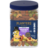 PLANTERS Unsalted Premium Nuts 34.5 oz Resealable Container- Contains Roasted California Pistachios, Cashews, Almonds, Hazelnuts & Pecans - No