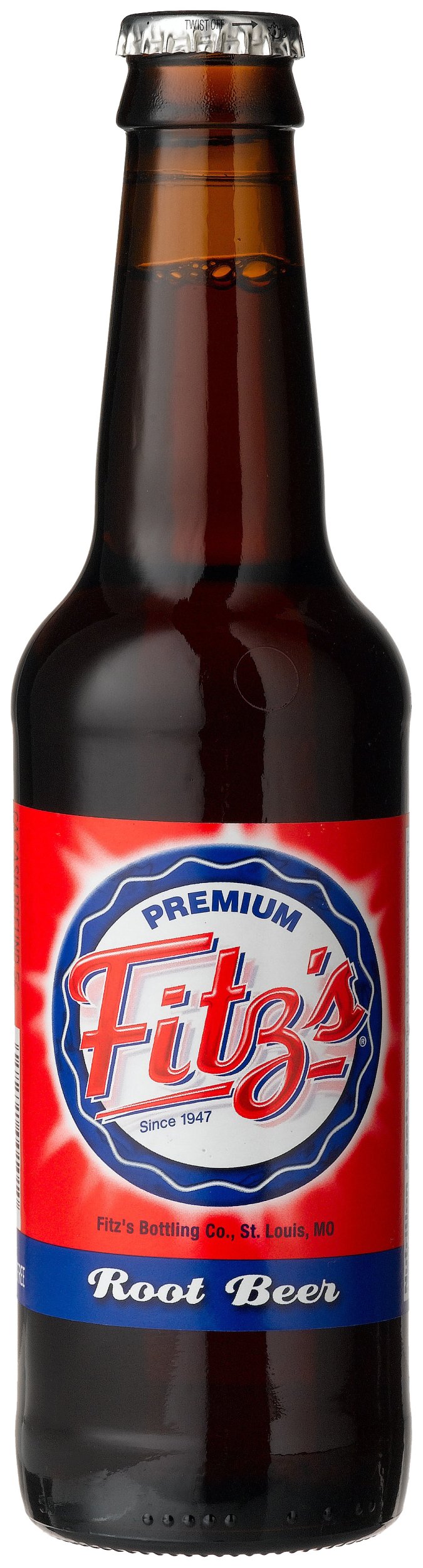 Fitz's ROOT BEER OF St. LOUIS - "From the hometown bottling company", 12-Ounce Glass Bottle (Pack of 12)