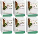 Brassica Tea Black Tea with truebroc, Case of 6 Boxes (16 Tea Bags Per Box)
