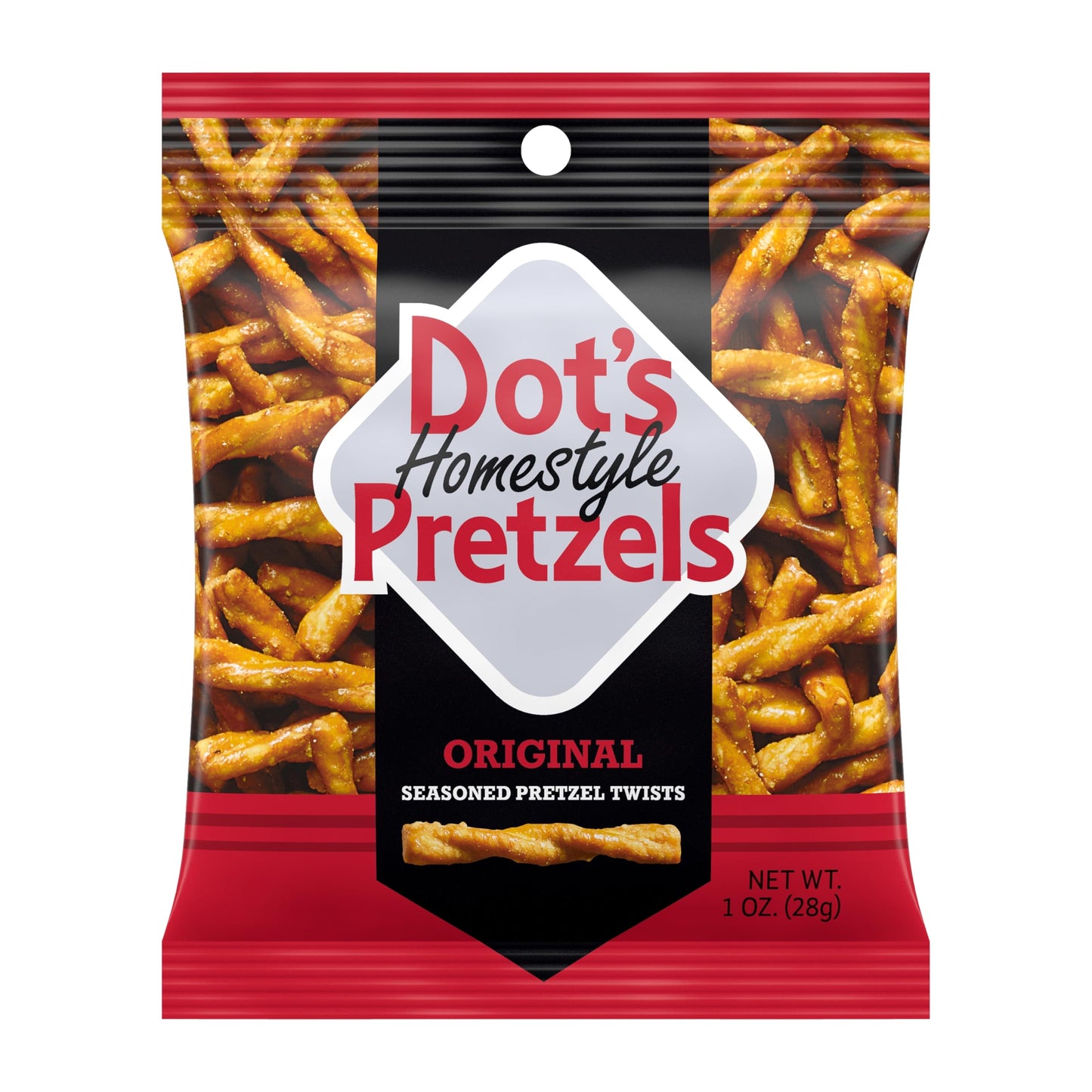 Dot's Homestyle Pretzels Variety Pack, Original, Honey Mustard, and Parmesan Garlic Twist Snack, 1oz Individually Sized Bags (18 Count)