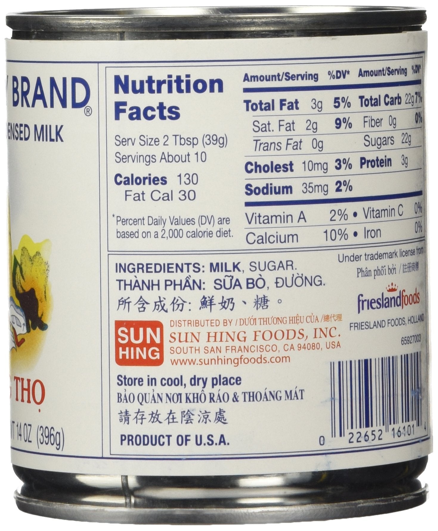 Longevity Sweetened Condensed Milk, 14-Ounce (Pack of 4)