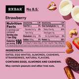 RXBAR Protein Bars, 12g Protein, Gluten Free Snacks, Strawberry, 9.1oz Box (5 Bars)