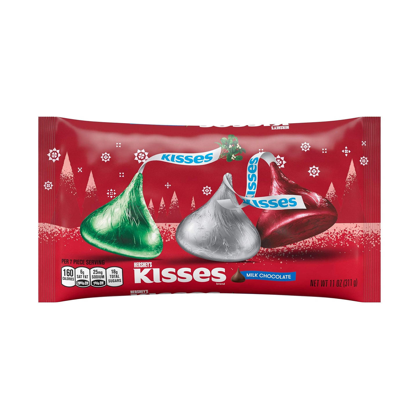 Hershey's Kisses Holiday Milk Chocolates, 11 Oz.
