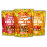 Brass Roots Organic Incan Protein Seeds - 10 oz - Spicy Bundle, High Protein, School Safe, Nut Free, High Omega 3, Supports Gut Health, Good Source