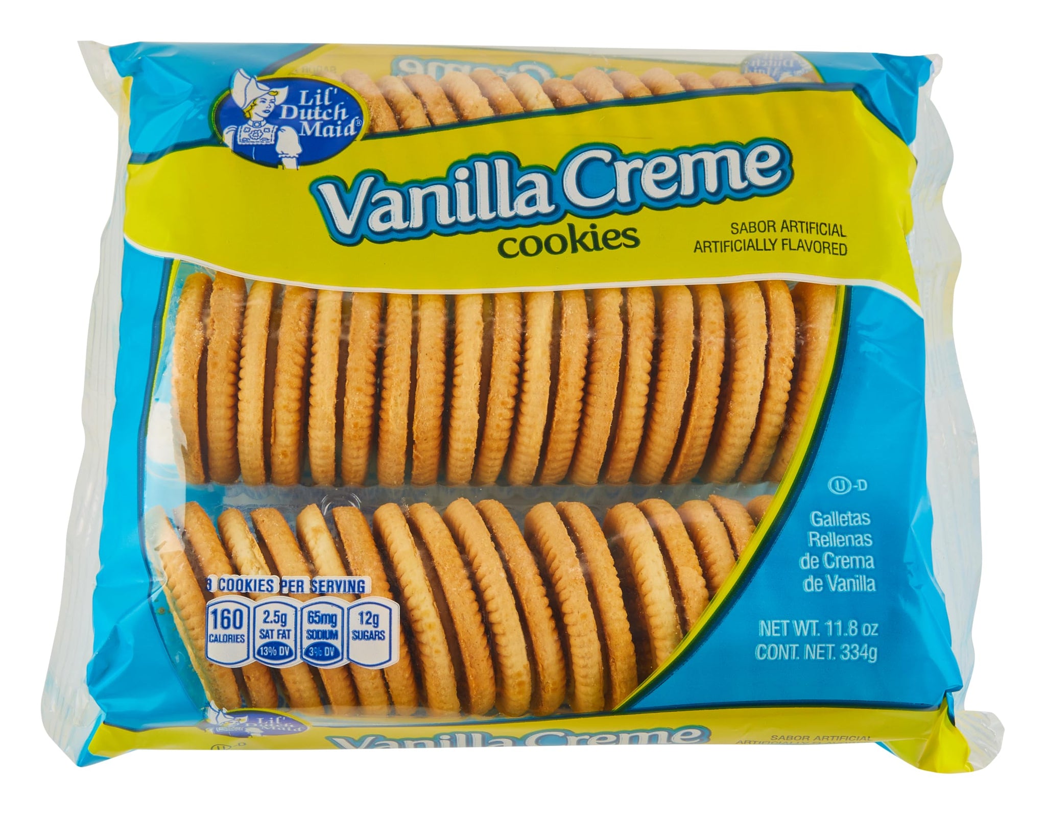 Lil' Dutch Maid, Vanilla Creme Cookies, 11.8 Ounce