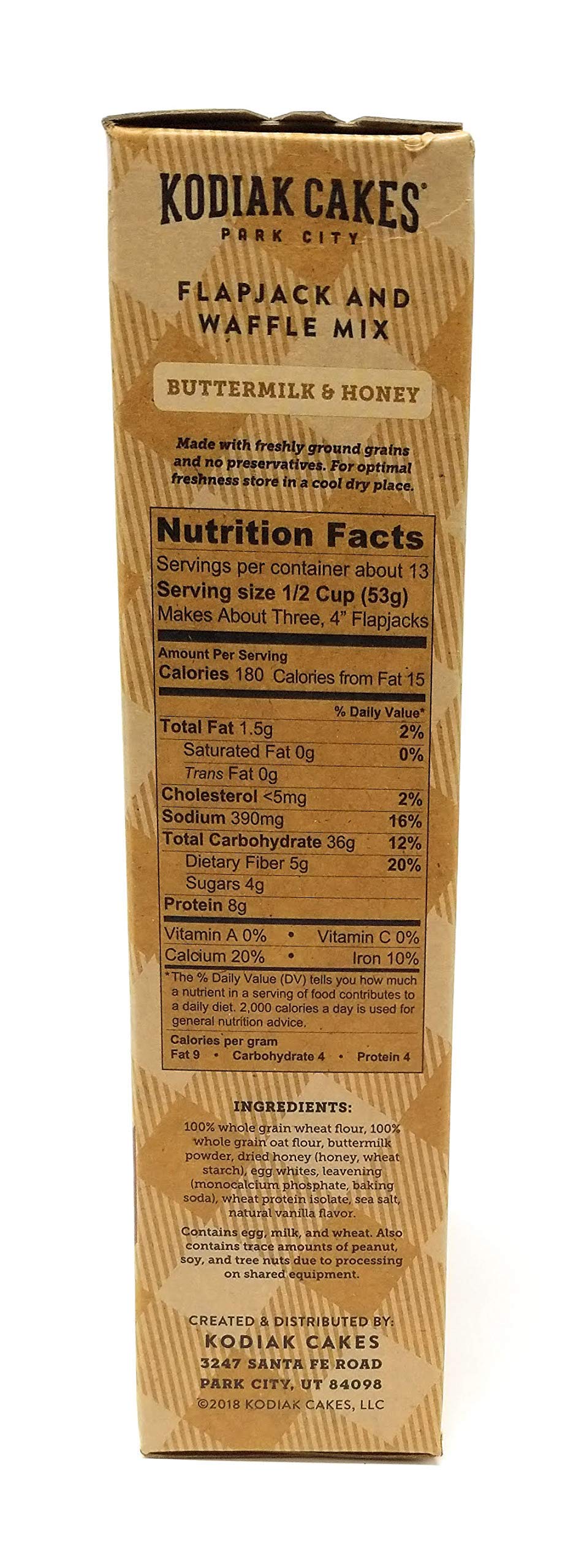 Kodiak Cakes All Natural Frontier Pancake, Flapjack and Waffle Mix, Butter Milk and Honey, 24 Ounce (Pack of 3)