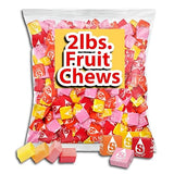 Fruit Chews Candy, 2lb (32oz) Bulk Bag, Individually Wrapped for Freshness and Easy Sharing, Perfect for Buffet Spreads, Birthdays, and Holiday