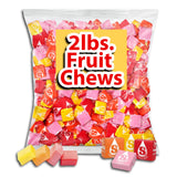 Fruit Chews Candy, 2lb (32oz) Bulk Bag, Individually Wrapped for Freshness and Easy Sharing, Perfect for Buffet Spreads, Birthdays, and Holiday