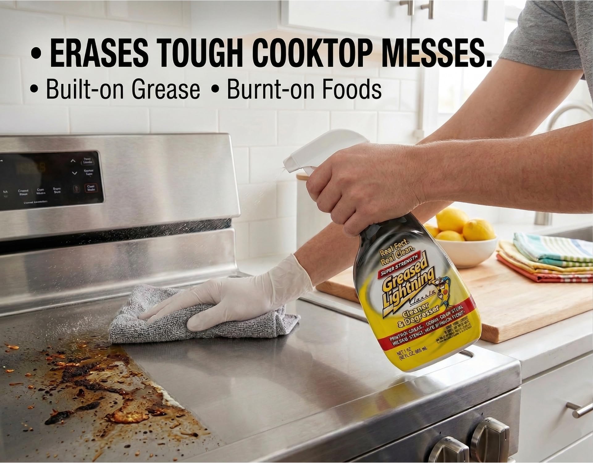 Greased Lightning Super Strength Multi-Purpose Cleaner & Degreaser, 32 fl oz (2 pack)