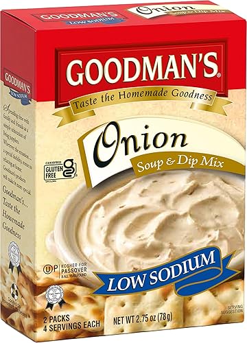 Goodman's Onion Soup & Instant Onion Dip Mix, Low Sodium - 2.75 oz