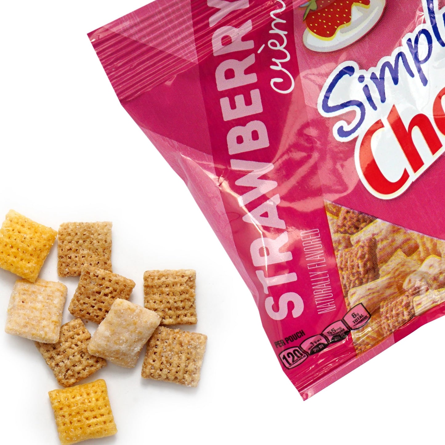 ChexMix Strawberry Yogurt 1.03oz Bags (8 Pack), Snack Mix, Snack Packs, The Hampton Candy Company