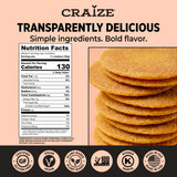 Craize Guava Crisps | Gluten Free, Vegan, Kosher, Toasted Corn Crackers | 4 oz each