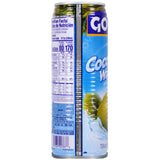 Goya Pure Coconut Water with Pulp, Tropical Hydration with Real Fruit, Great for Smoothies, Snacks, and Post-Workout Drinks, 2-Pack (17.6 oz Cans)