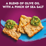 Toasteds Flatbreads Crackers, Lunch Snacks, Party Snacks, Sea Salt And Olive Oil 8.7oz Box