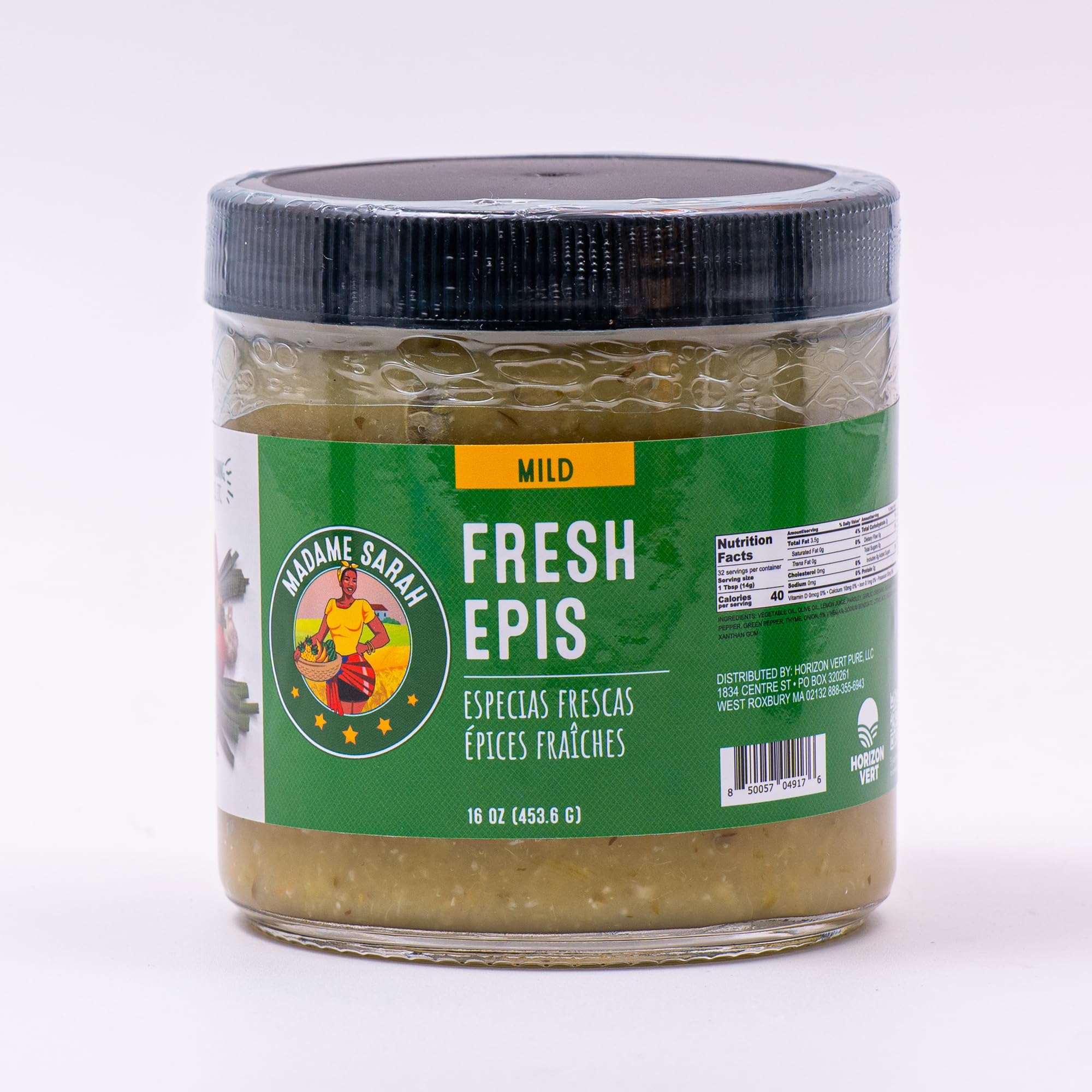 Madame Sarah Fresh Epis Variety Pack (mild, medium and spicy), 5.33 Ounce (Pack of 3)