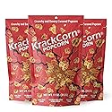 KrackCorn Caramel Popcorn, Gluten-Free, Non-GMO, Sweet and Salty Snack, No High Fructose, Guilt Free, Non Greasy Delight Ideal for Family Parties, 11