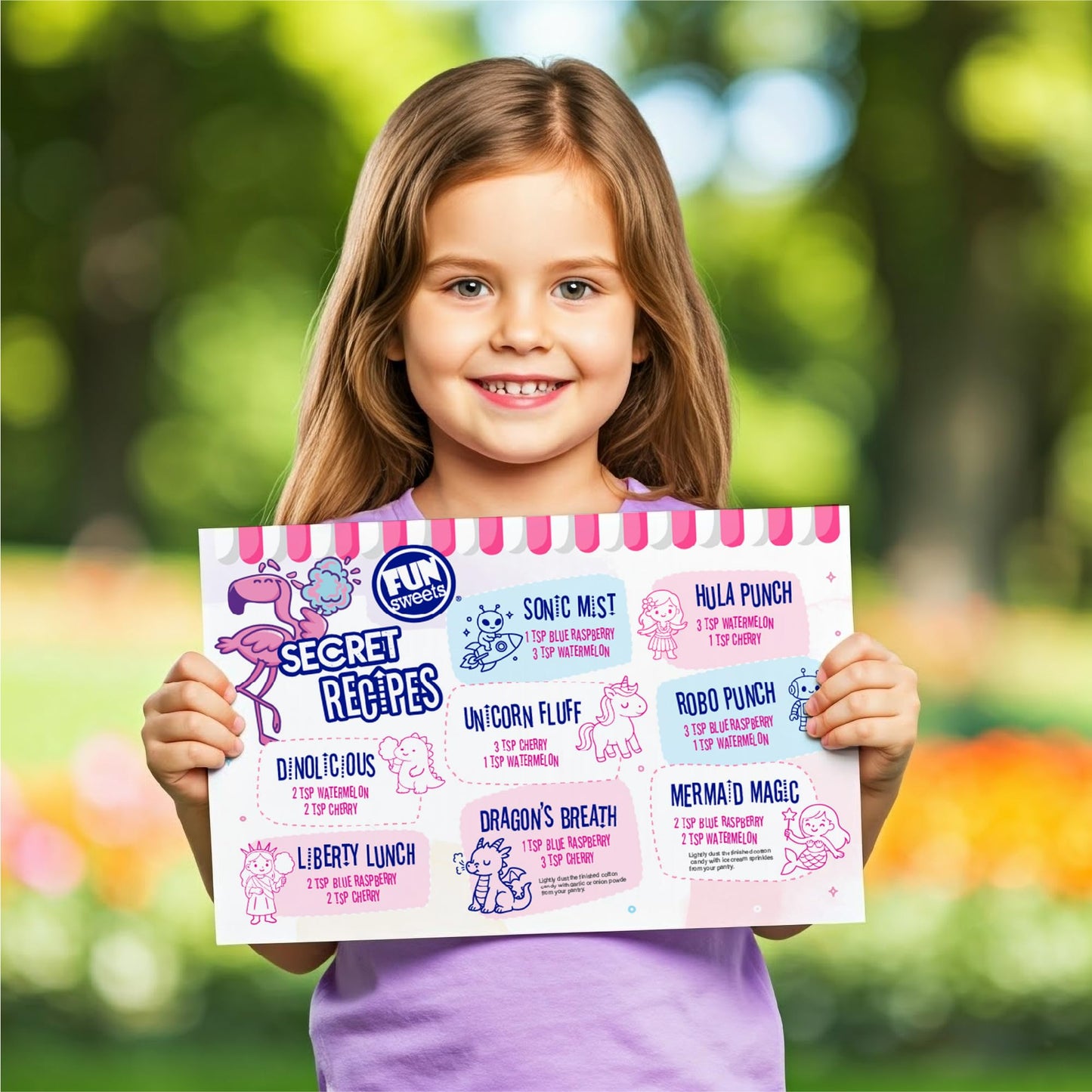 Fun Sweets Cotton Candy Sugar 3 Flavor Variety Pack - Cherry, Blue Raspberry & Watermelon - All Natural Flavors & Colors - Floss Sugar for Cotton