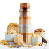 Broadway Basketeers Gift Basket Tower Snack Gifts for Women, Men, Families, College - Appreciation, Thank You, Congratulations, Corporate, Get Well
