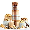 Broadway Basketeers Gift Basket Tower Snack Gifts for Women, Men, Families, College - Appreciation, Thank You, Congratulations, Corporate, Get Well