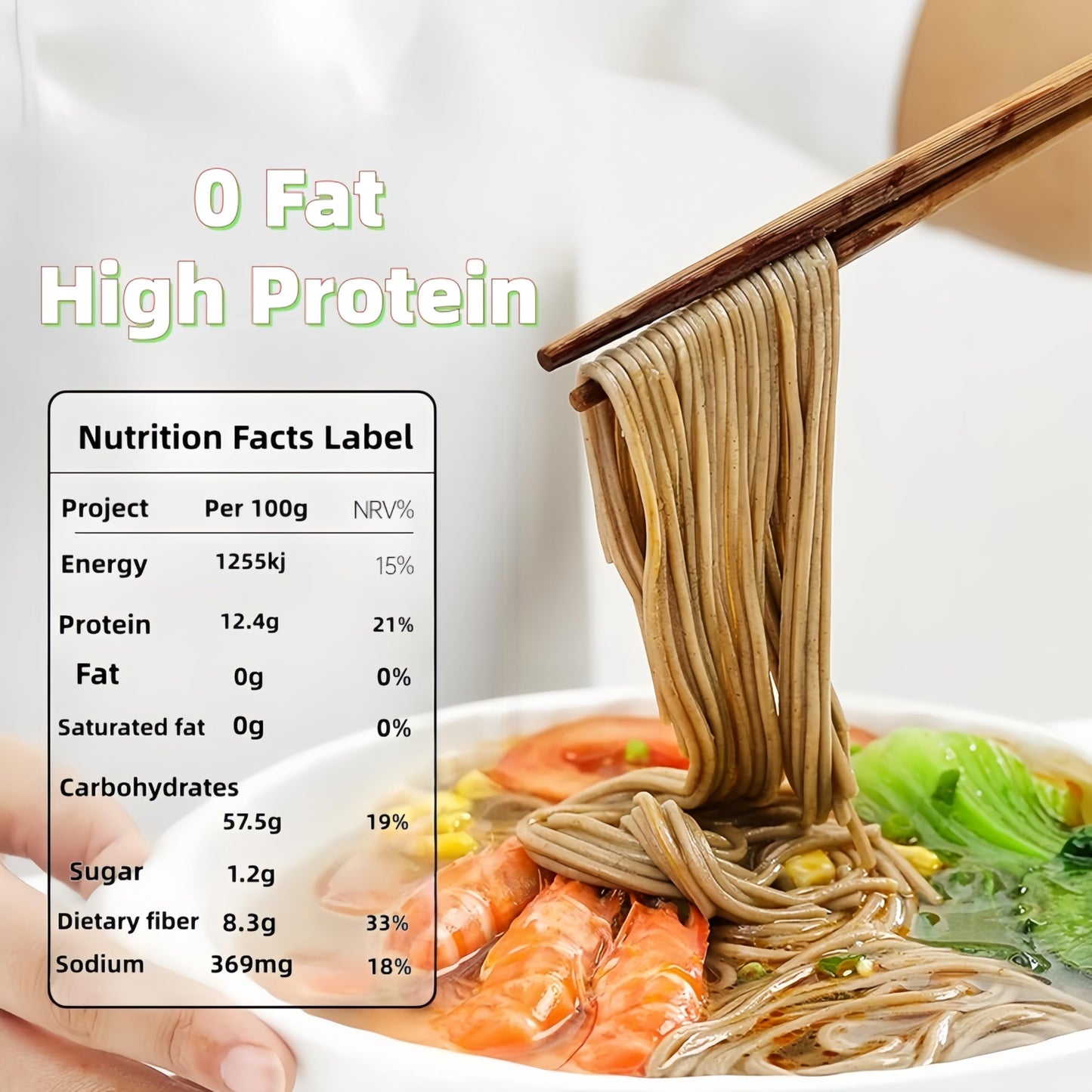 QIXINLIZYDried Buckwheat Soba Noodles?Whole Grain Buckwheat Spaghetti Pasta ?Non-GMO?Lower Carb?Super Value Family Pack?28 oz (1 Pack)