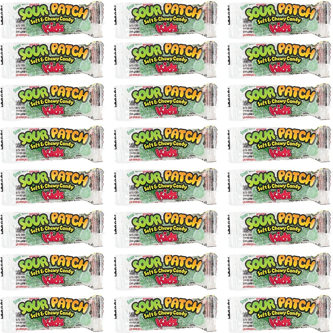 Assorted Sour Patch Candies (Pack of 240) - Soft & Chewy Treats - Perfect for Birthday Parties, Trick-or-Treats, and Other Themed Events