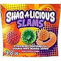 SHAQ-A-LICIOUS SLAMS Assorted Fruit Flavored Chewy, Candy Bag, 9.8 oz