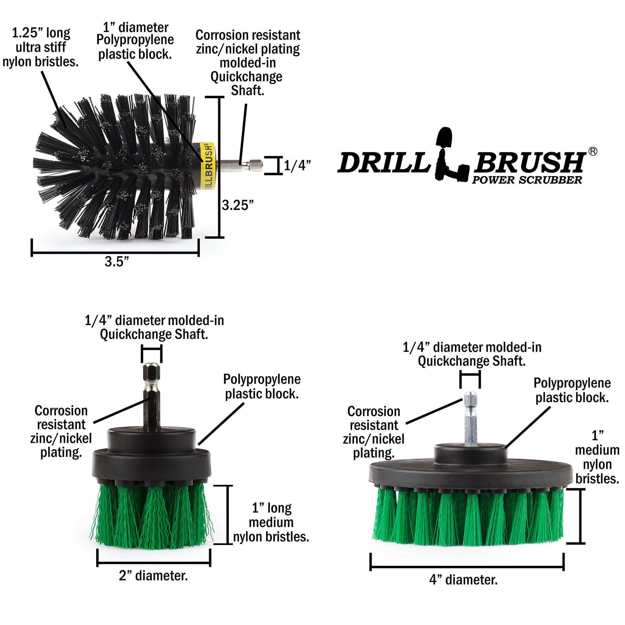 Revolving Electric Cleaning Brushes Bathroom Tub, Tile, and Shower Cleaning Kit