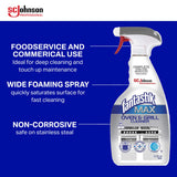 SC Johnson Professional Fantastik Max Oven & Grill Cleaner Spray, Cleans Inside and Out, 32 Fl Oz