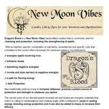 THE TUTU FAIRY Dragons Blood New Moon Vibes 10ml Essential Oil Infused Misting Room Spray for Cleansing, Protection, Manifestation and Energy Boosting