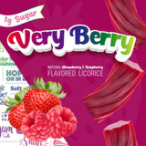 Wiley Wallaby 5.5 Ounce Very Berry Low Sugar Gluten Free Gourmet Australian Style Soft & Chewy Licorice Candy Twists (5.5 Ounce (Pack of 3))