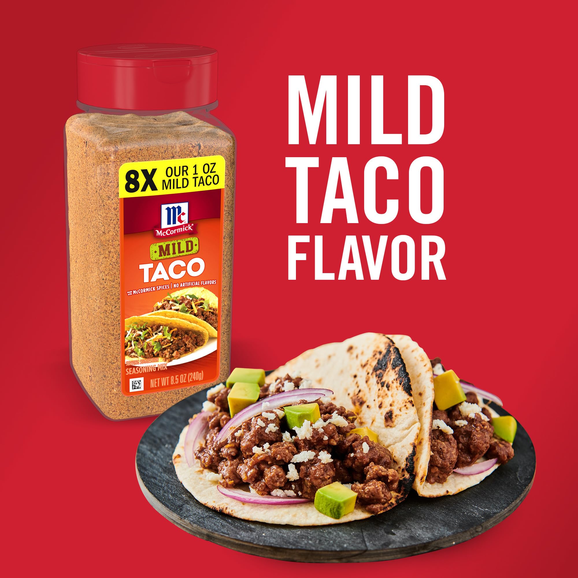 McCormick Mild Taco Seasoning Mix, 8.5 oz