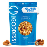 Greek Goddess Gourmet Harvest Granola with Pecans, Almonds, Coconut & Maple Syrup, 100% Whole Grain Oats & Olive Oil - Healthy, Greek-Inspired, Gluten