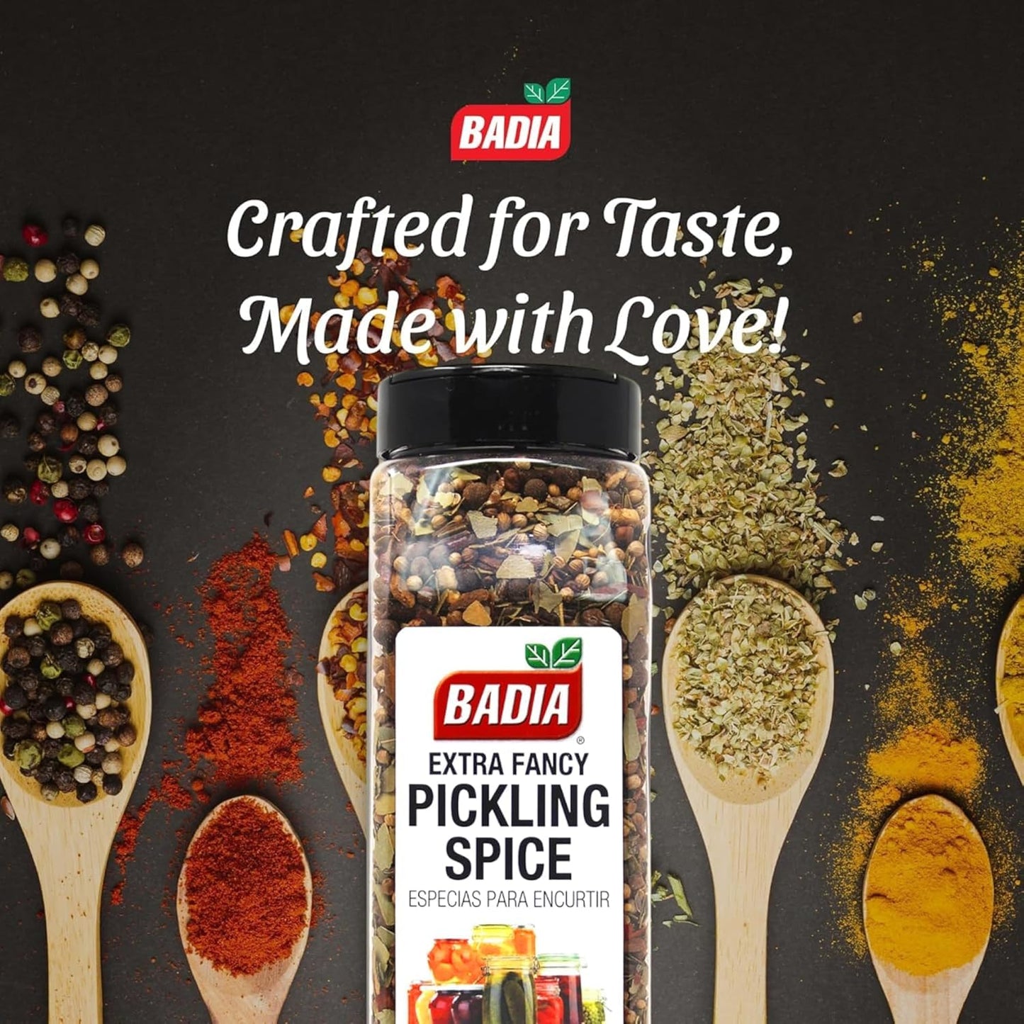 Badia Extra Fancy Pickling Spice Mix, 13 oz - Blend of Premium Spices for Pickling Vegetables, Brines & Marinades, Gluten Free